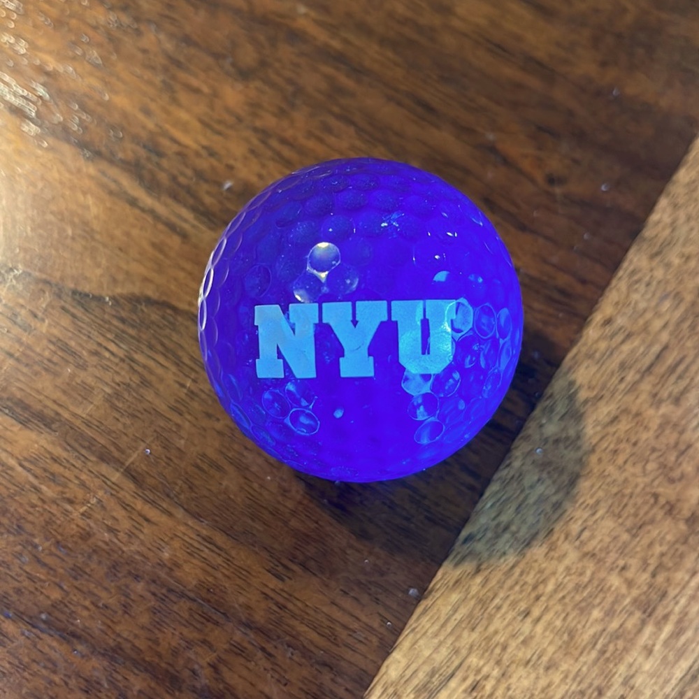 NYU PURPLE GOLF BALL